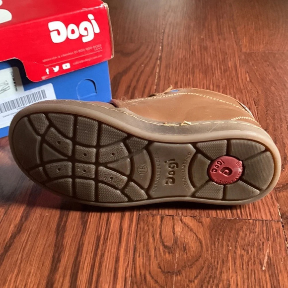 Dogi brown leather boys dress boots camel size 11 EUC - Picture 4 of 6